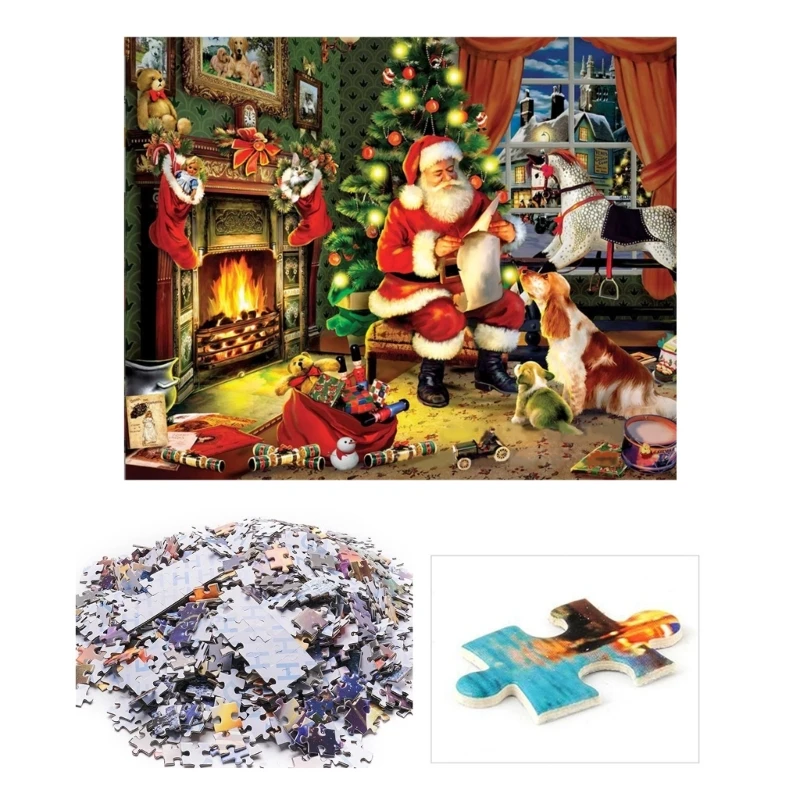 

1000 шт., креативная рождественская головоломка, семейный сбор, игрушка для снятия стресса