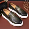 Men Casual Business Vulcanized Shoes One Foot Outdoor Comfortable Walking Shoes British Business Loafers Sizes 38-46 Men Shoes 1