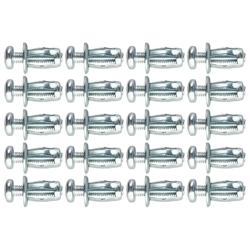 20pcs 잭 너트 나사 꽃잎 나사 앵커 커튼 확장 클램프 용 꽃잎 확장 플러그 꽃잎 리벳 잠금 잭 너트 볼트