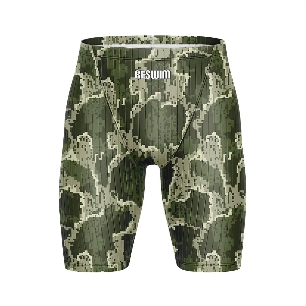 Men's Swim Jammer Swimsuit Shorts Athletic Training For Summer Swimming Beach GYM Diving Surf