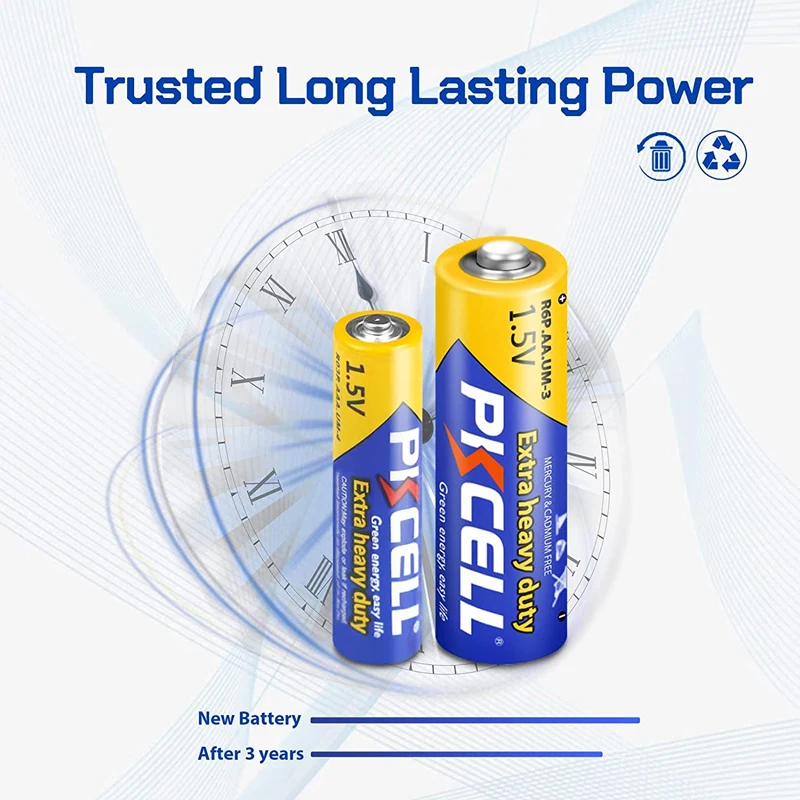 Disposable Battery AAA Batteries and AA Batteries 48PC Combo Pack Include 24 AAA R03P+24 AA R6P 1.5V Carbon Battery for Wireless Mouse alkaline battery,disposable battery