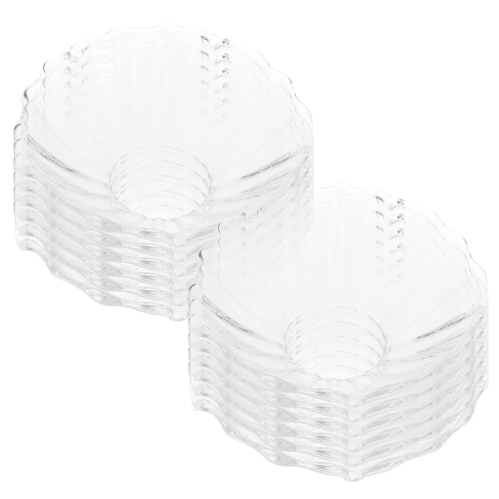 Drop Protector Drip Bowl Tea Lights Holders Round Tray Candles 12 Pcs
