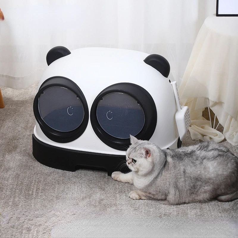 

Fully Enclosed Splash-proof Super Giant Shovel Bowl Drawer Cat Toilet Pet Supplies Fat Cat Available Dual Channel Cat Box