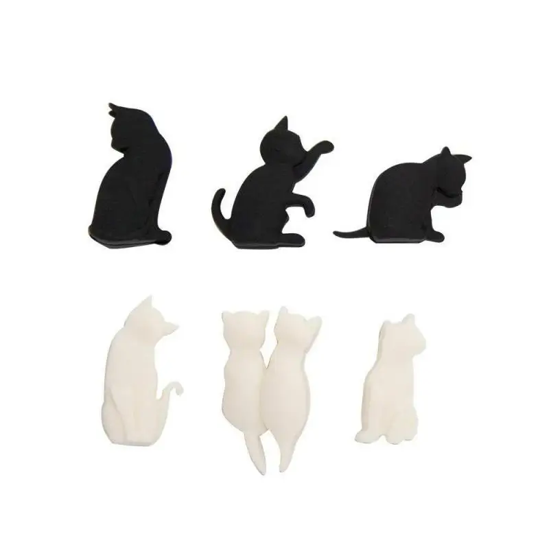 Silicone Glass Marker Cute Cat Shape Wine Cup Marker Wine Charms Tags Glasses Identifier Cups Bar Party Supplies