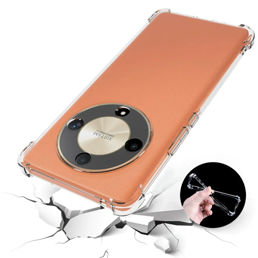 Luxury Shockproof Clear Silicone Phone Case - Transparent Protective Cover