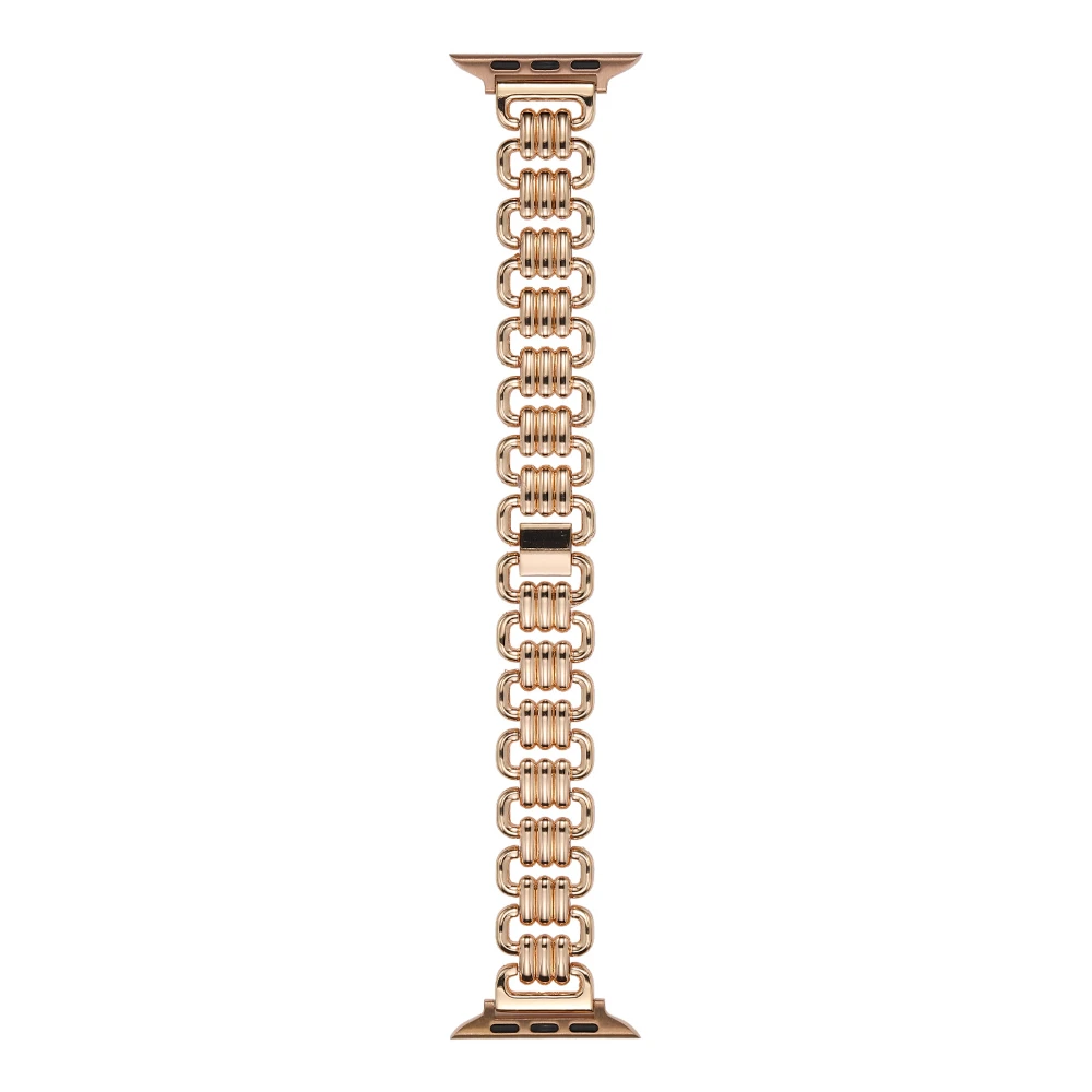 Stainless Steel Watchband for Apple Watch 49mm 45mm 41mm 44mm 40mm 42mm U-shaped Metal Belt for iWatch Ultra 8 7 6 5 4 3 SE band