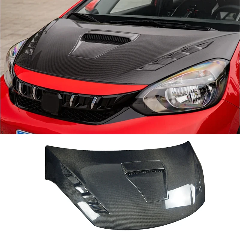 

Carbon Fiber Front Engine Hood Cover For Honda GR 9 FIT