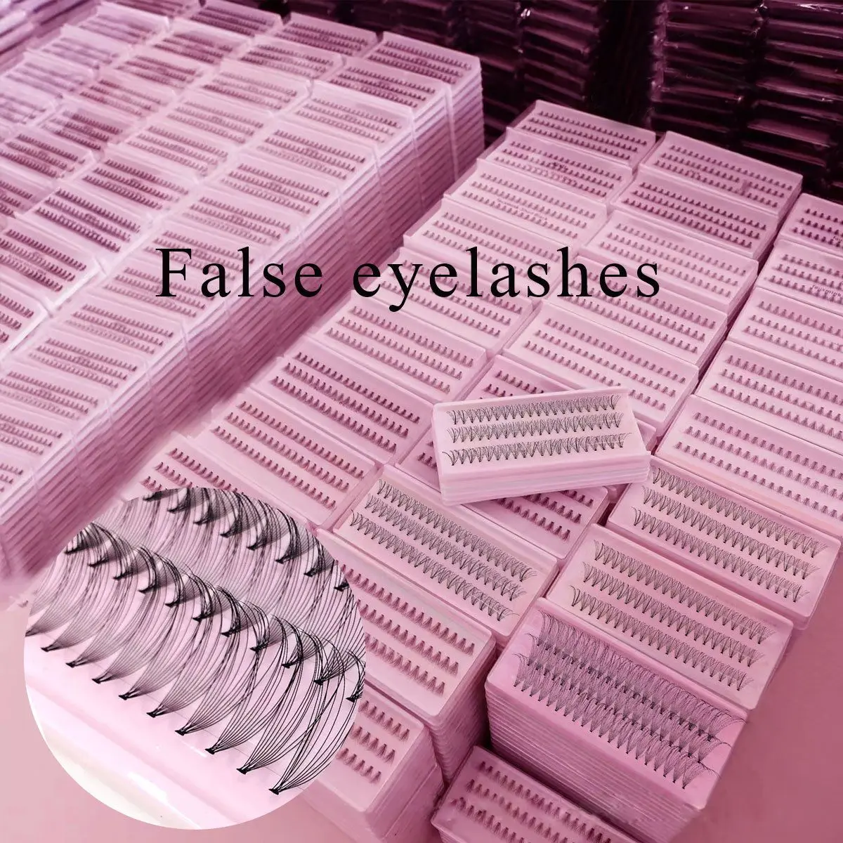 Handmade Fake Lashes Individual Professional Grafting False Eyelashes Long Natural Volume Cluster 10D fake false eyelashes natural long black individual cluster professional grafting makeup for eyelash extensions false eyelashes