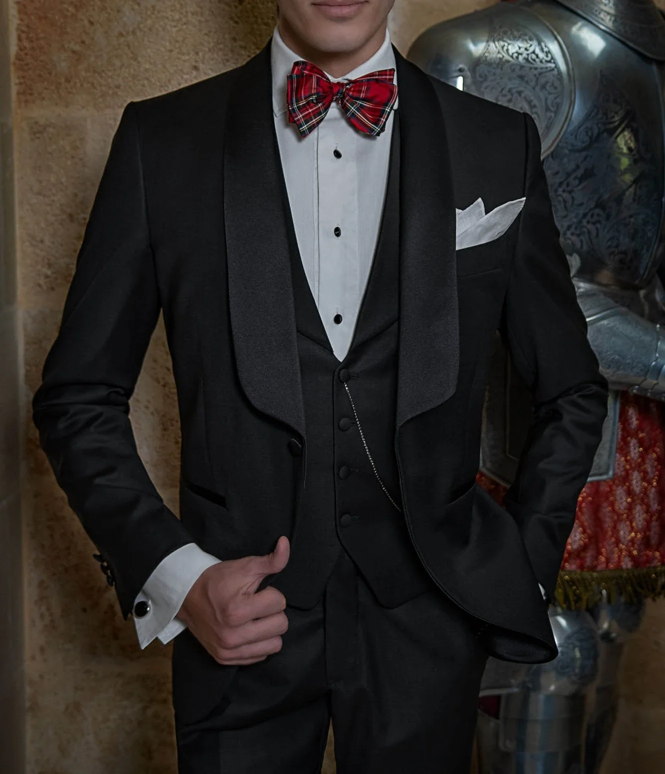 

Официальный деловой Блейзер, черные костюмы для мужчин, однобортный облегающий пиджак с отложным воротником и брюки, жилет, Женский смокинг для выпускного вечера