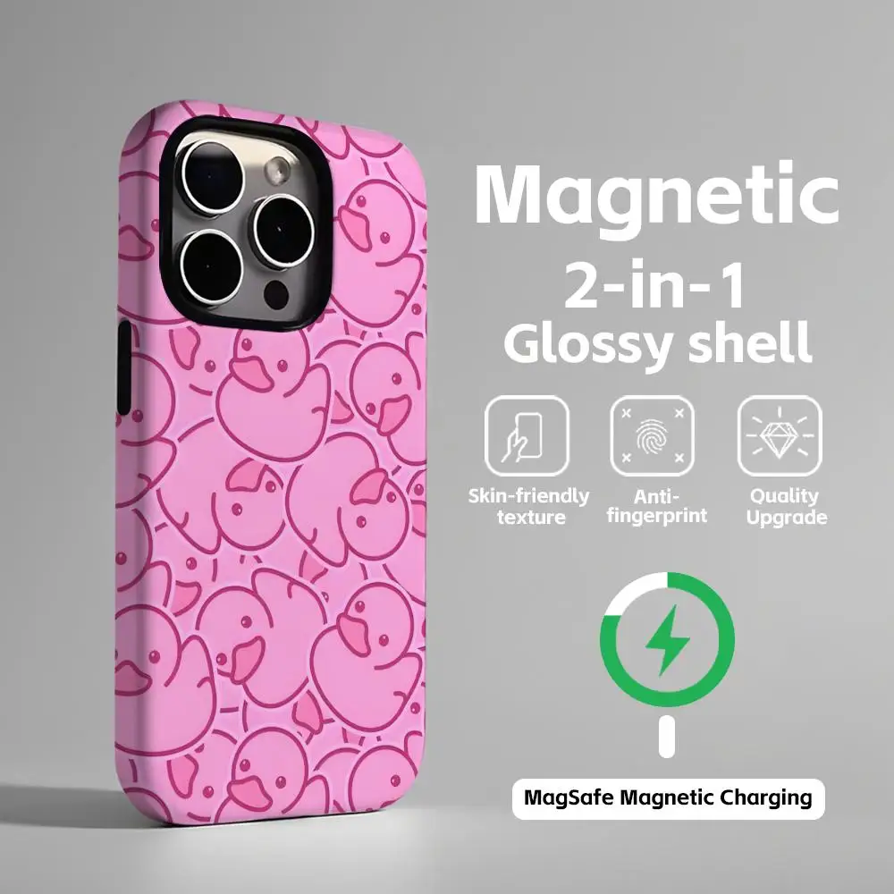 Cute Animals Magnetic 2-in-1 Glossy Phone Case