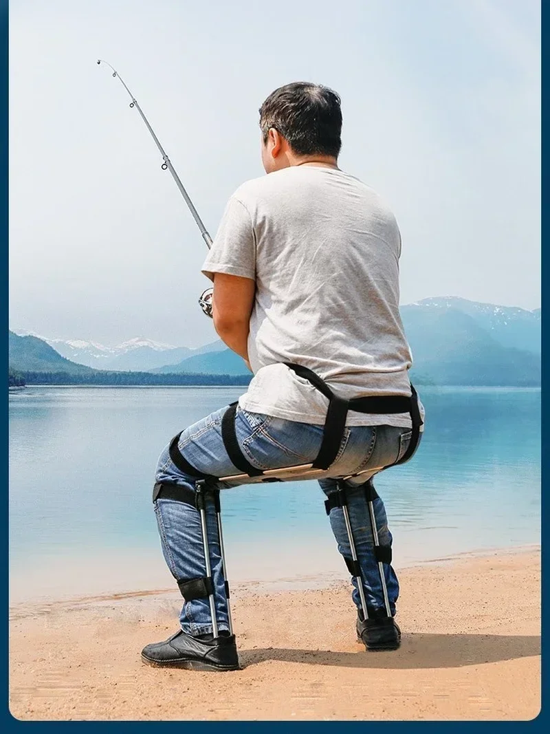 Portable Sports Wearing Invisible Seat Folding Stool Exoskeleton Wearing Chair Fishing Travel Multifunctional Seat 7688 orders intelligent invisible lifting and folding faucet water purification cold and hot multifunctional three in one