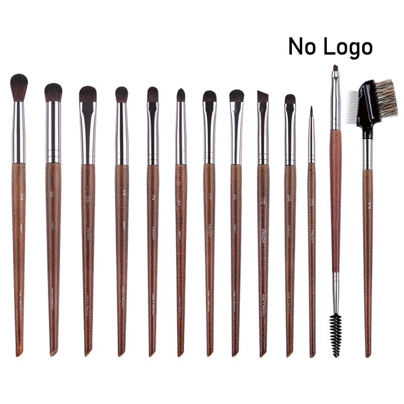 4 개/대 아이 메이크업 브러쉬 디테일 아이 섀도우 립 라이너 Natural wood PrecisioSmudge 컨실러 메이크업 브러쉬 Crease cosmetic tools