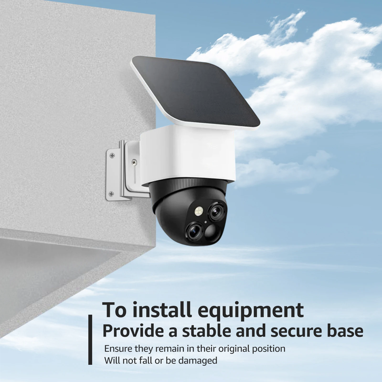 Stainless Steel Rust Resistant Security Camera Corner Mount