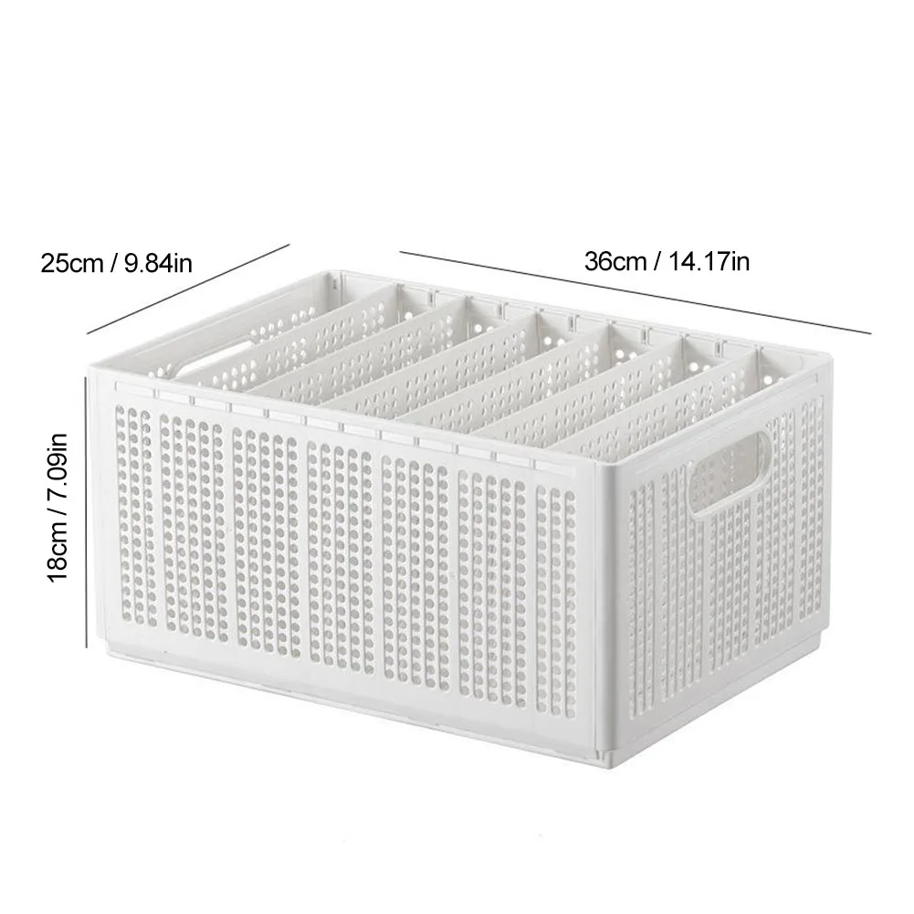 Wardrobe Clothes Organizer With Detachable Dividers 7 Grids Folding Clothes Organizer For Closet Storage For Jeans Socks Shirts 4