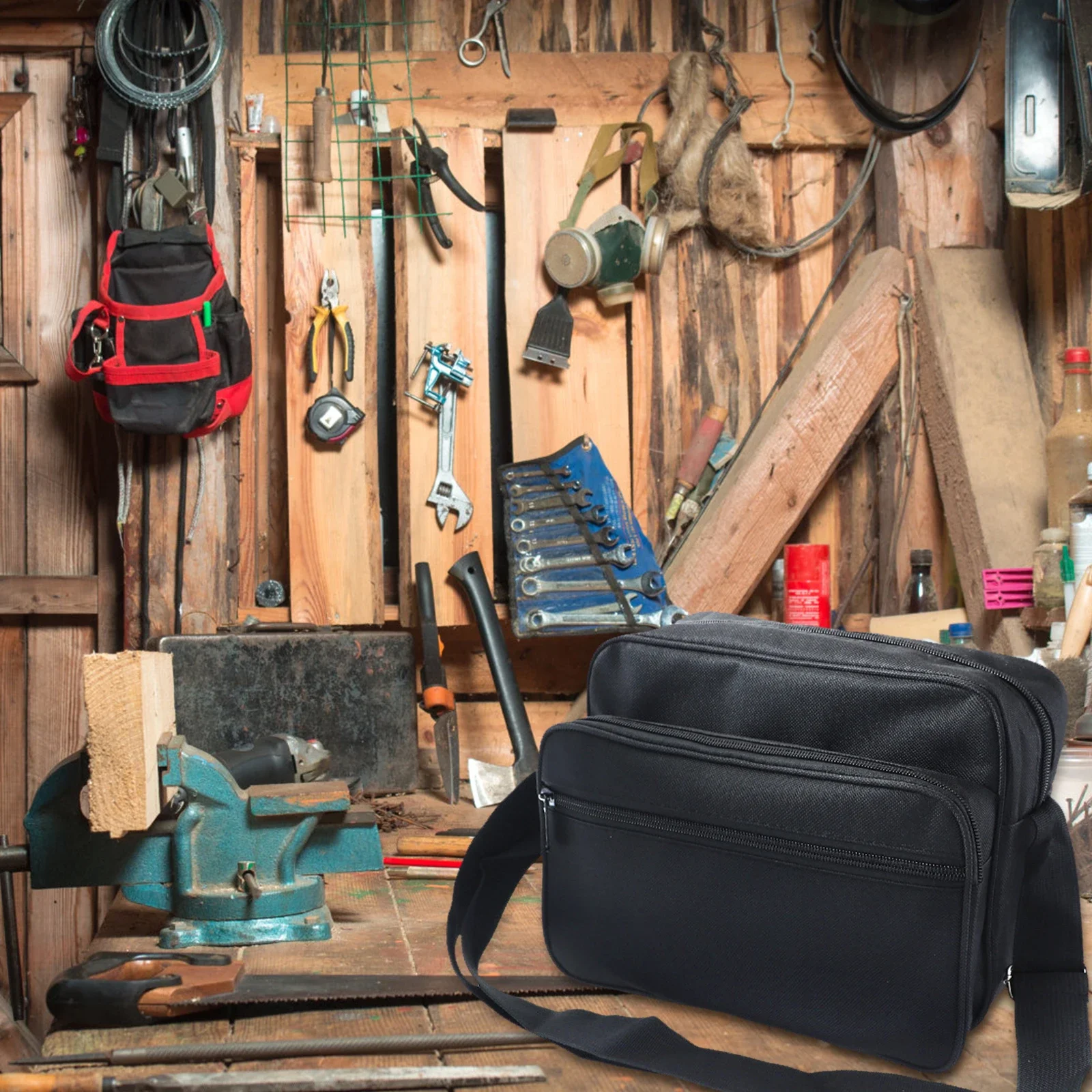 

Oxford Canvas Chisel Electrician Toolkit Multi-functional Single Shoulder Bag Hardware Parts Electrician Toolkit Tool Bag