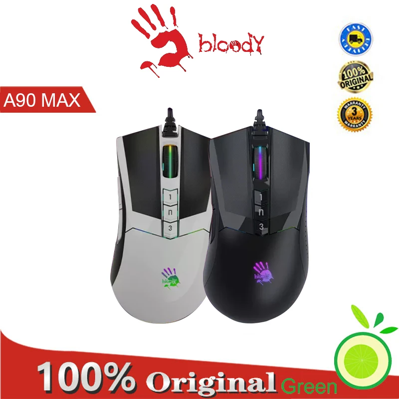 

A4Tech Bloody A90 Max Game mouse wired USB mechanical esports dedicated CF chicken eating FPS - activated version.