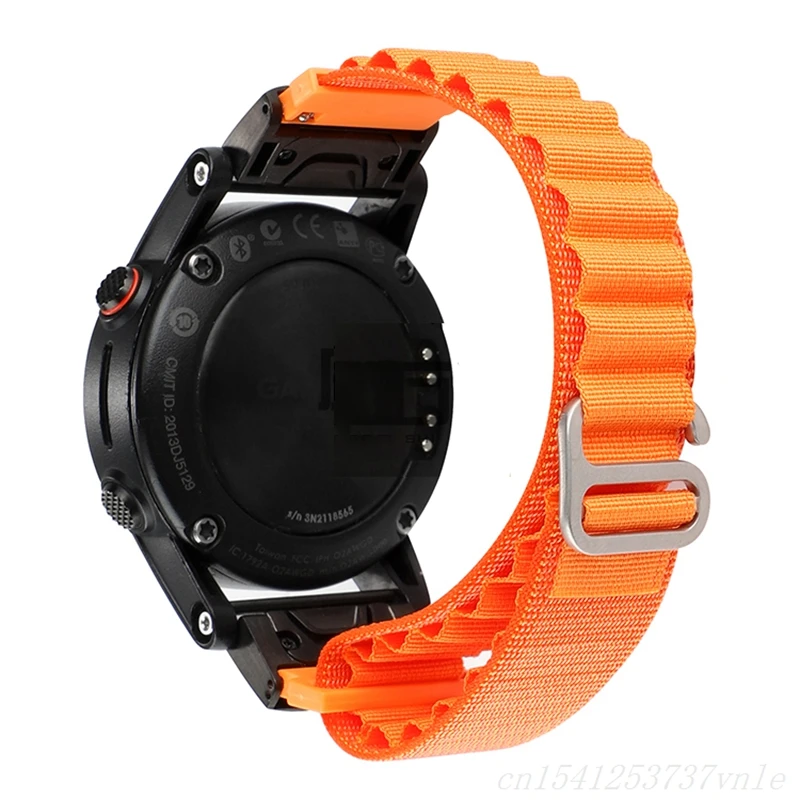 

Ремешок Alpine для Garmin Fenix 5 6 7, нейлоновый ремешок для EPIX Enduro 2 Forerunner 955 945 935 touchs60 S62 пособие G1 MK2S