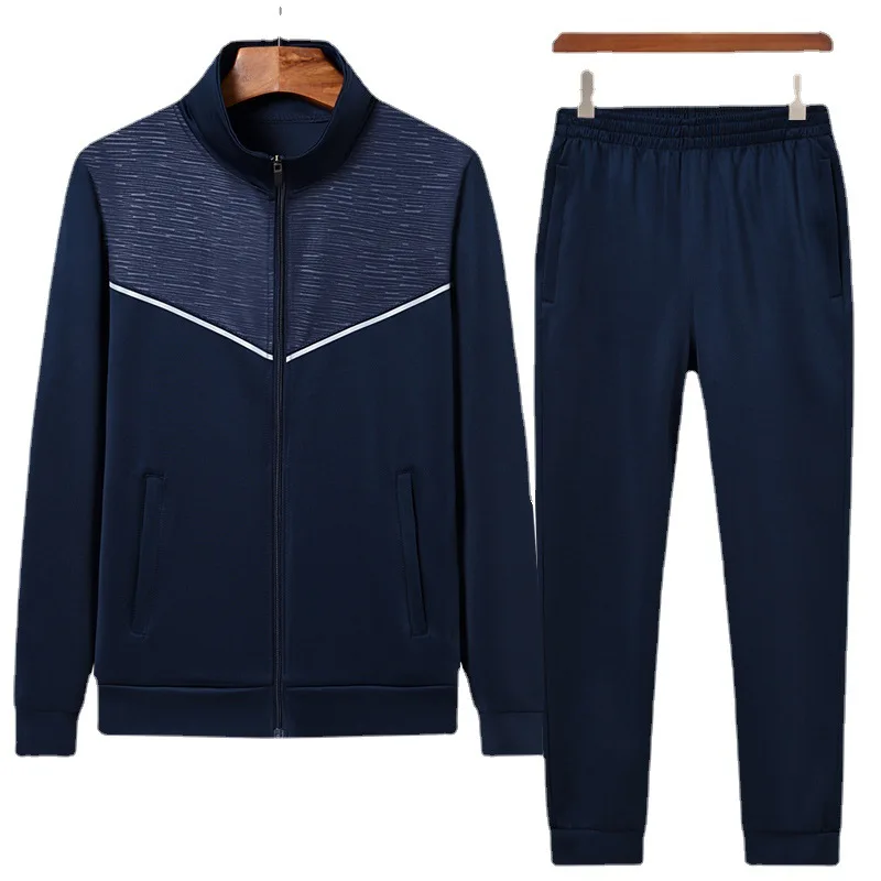 

Men's Sportswear Loose Casual Sports Suit Sportswear Cardigan Sweat-absorbing Running Trousers Two-piece Set Outdoor Casual Wear