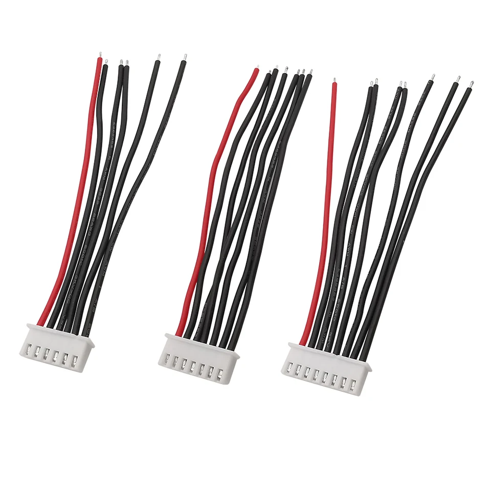 10CM RC Lipo Batterie Balancer Chargeur Plug 22AWG Silicone JST-XH Balancer Câble 1S 2S 3S 4S 5S 6S 7S Connecteur Plug Wire