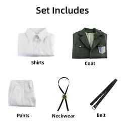 Anime-Inspired Scouting Legion Soldier Costume Coat and Trench Jacket - XS（old） (Full set as show)