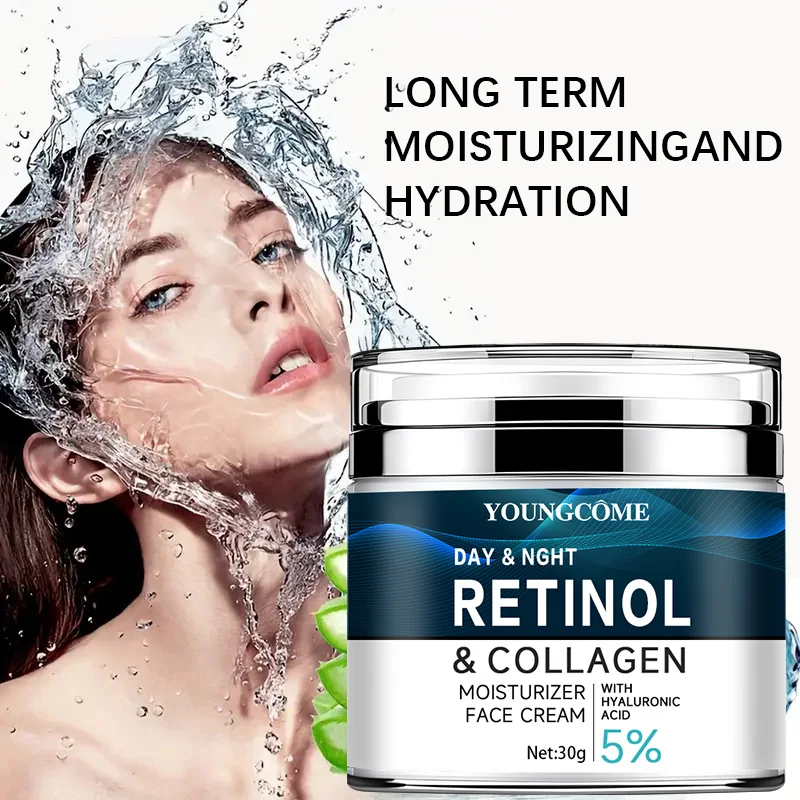 Advanced Retinol & Collagen Firming Moisturizer with Hyaluronic Acid and Vitamins C+E for Anti-Wrinkle and Pore-Refining Care