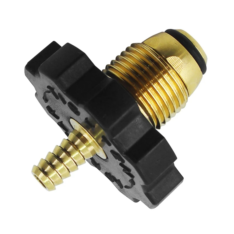 Soft-Nose-Propane-Gas-Tank-Adapter-Replacement-Accessories-With-1-4Inch-Hose-Barb-LP-Tank-Adapter.jpg Puha Orr Propán Gáztartály -Adapter Csere Kiegészítők 1/4 Hüvelykes Tömlővel Barb Lp Tartály Adapterrel - Image 4