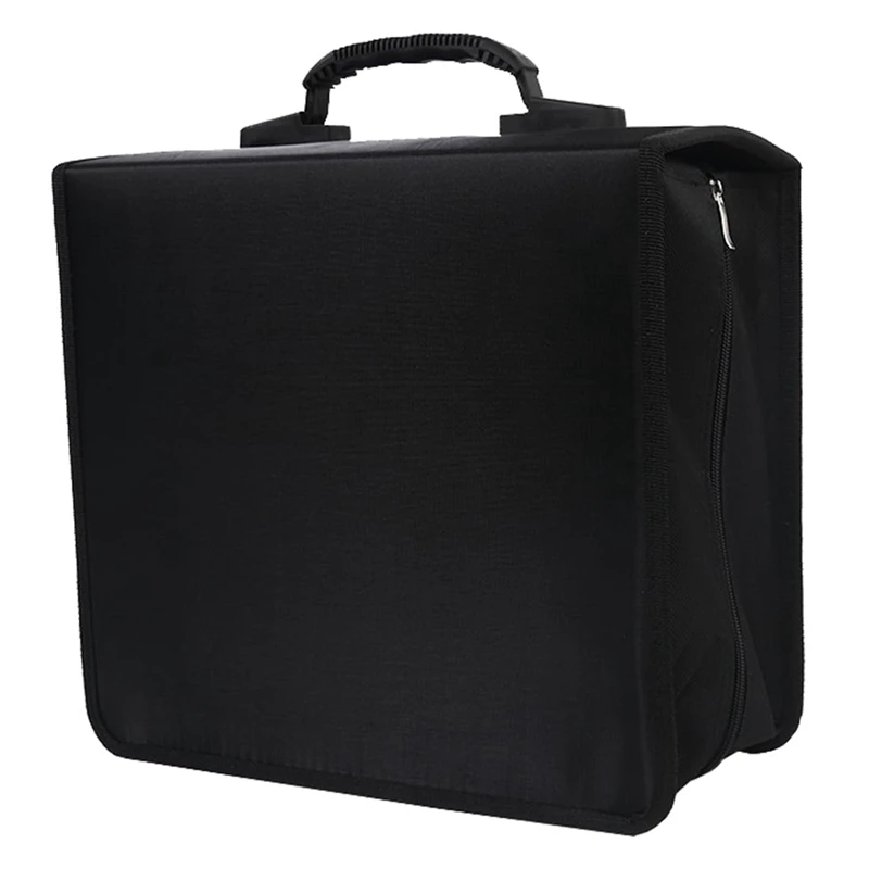 CD Case, 400 Capacity DVD Case CD Wallets Protective Storage Organizer Holder Booklet Album Box Binder (Black)