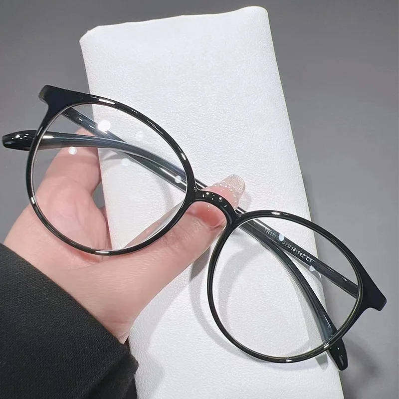 Women's Trendy Myopia Glasses Ladies Small Round Frame Minus Diopter Glasses Eyewear Transparent Vintage Eyeglasses Degrees - 2