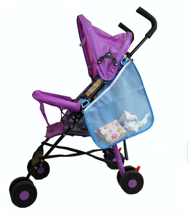 

Baby Trolley Storage Bag Cart Mesh Hanging Storage Bag Side Hanging Bag Organizer Seat Pocket Carriage Stroller Accessories