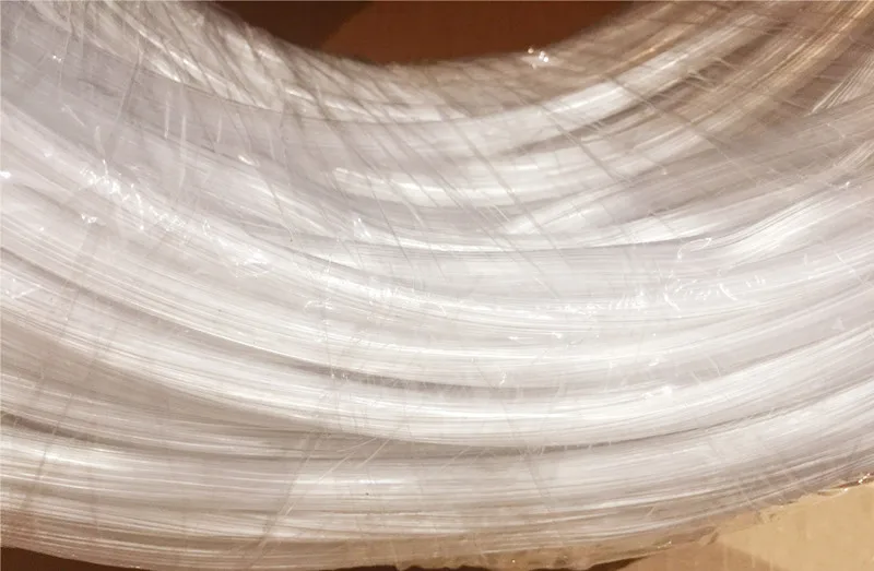 100m Decorative Clear PVC Sheather Fiber optic cable 50pcs*0.75mm(Dia.) in PE jacket PMMA Plastic Optical String DIY Light Decor