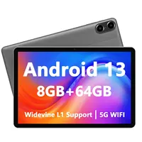 PRITOM TOUCH 10 Plus 10 Inch Android 13 Tablet, 8(4+4)GB+64GB 1TB Expand, WiFi 6, Dual Box Speakers, BT5.0, Google GMS, 2.0GHz 2