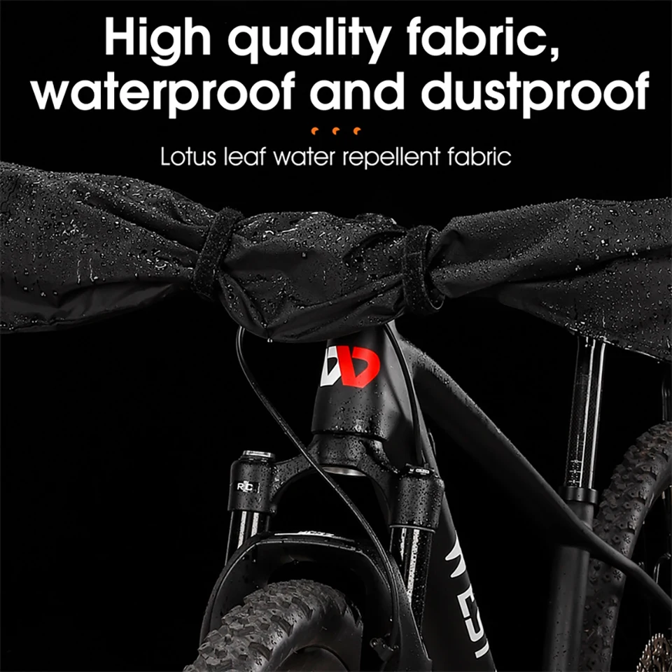 Copertura Antipioggia Per Bicicletta Elettrica, Impermeabile E Antipolvere, In PVC, Universale, 200x110 Cm, Colore Nero - 3