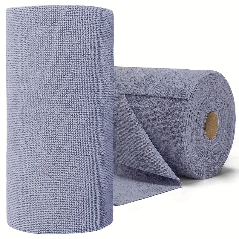 20 Sheets/Roll Double-Sided Microfiber Dishcloth, Super Absorbent Lint Free Multi-Functional Kitchen Cloth, Ideal for Utensils, 3