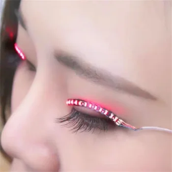 1 Pair LED False Eyelashes,Makeup Lashes,Waterproof, Shining, Charming, Charming, Party, Club, Bar, Halloween,Christmas,New Year 1