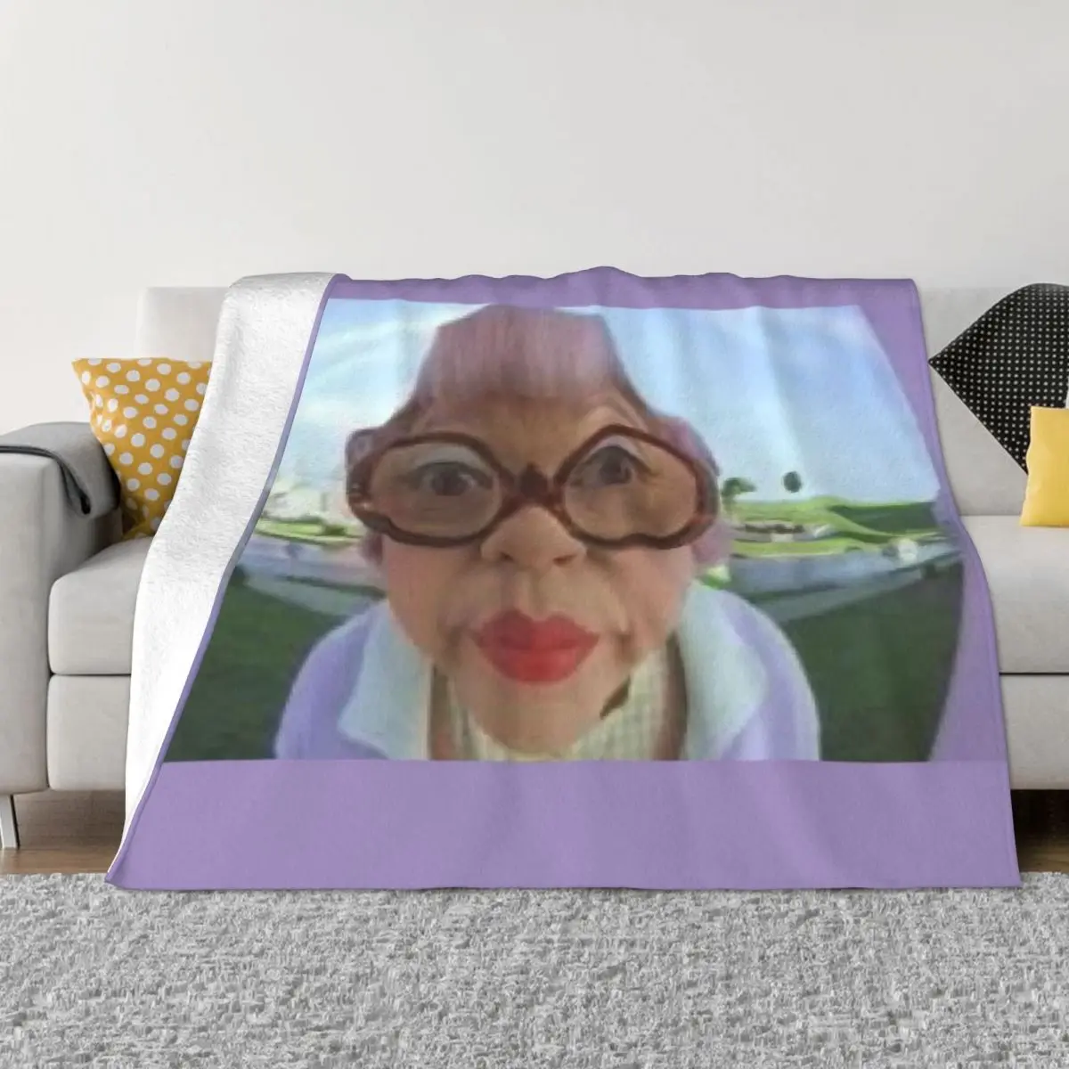 

Mrs Kwan from Cat in the hat! Throw Blanket Hair Bed linens Blankets