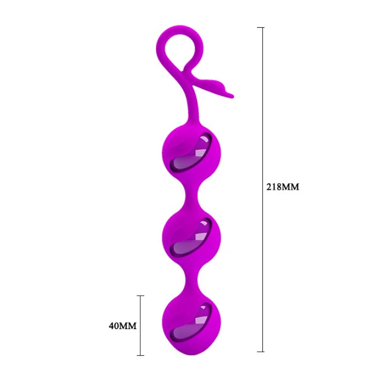Silicone 3-Balls Waterproof Vagina Exercise Kegel Balls Vaginal Tightening Exercise Machine Trainer Adults Sex Toys For Women