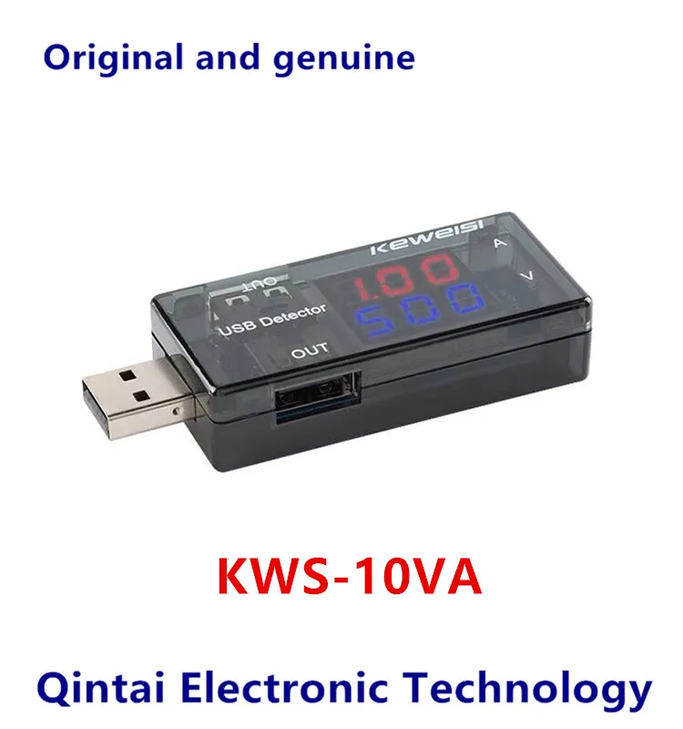 

KWS-10VA Dual USB Current Voltage Charging Detector Tester Battery Voltmeter Sturdy Ammeter Charger Tester