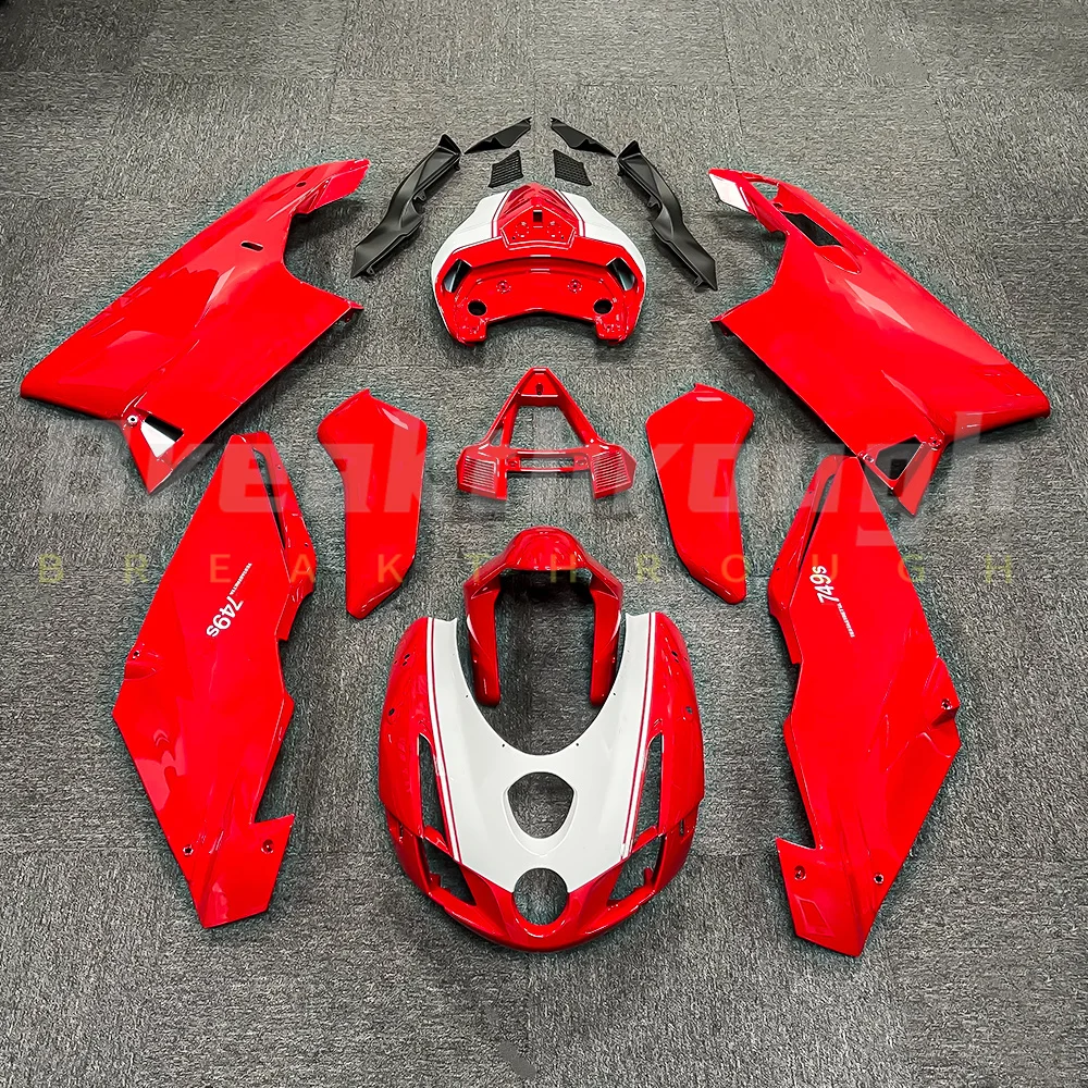 

Подходит для Ducati 749/749S 999/999S 2003 2004 комплект обтекателей из ABS-пластика для мотоцикла красного и белого цвета