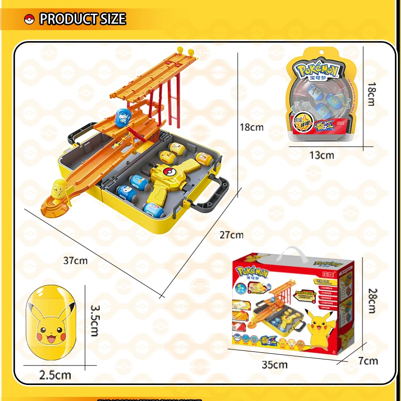 Pokemon Party Games Juegos De Fiest Figure Genuine Pikachu Tumble Track Gift Launch Game Deformation Kids Toys For Children Gift 6