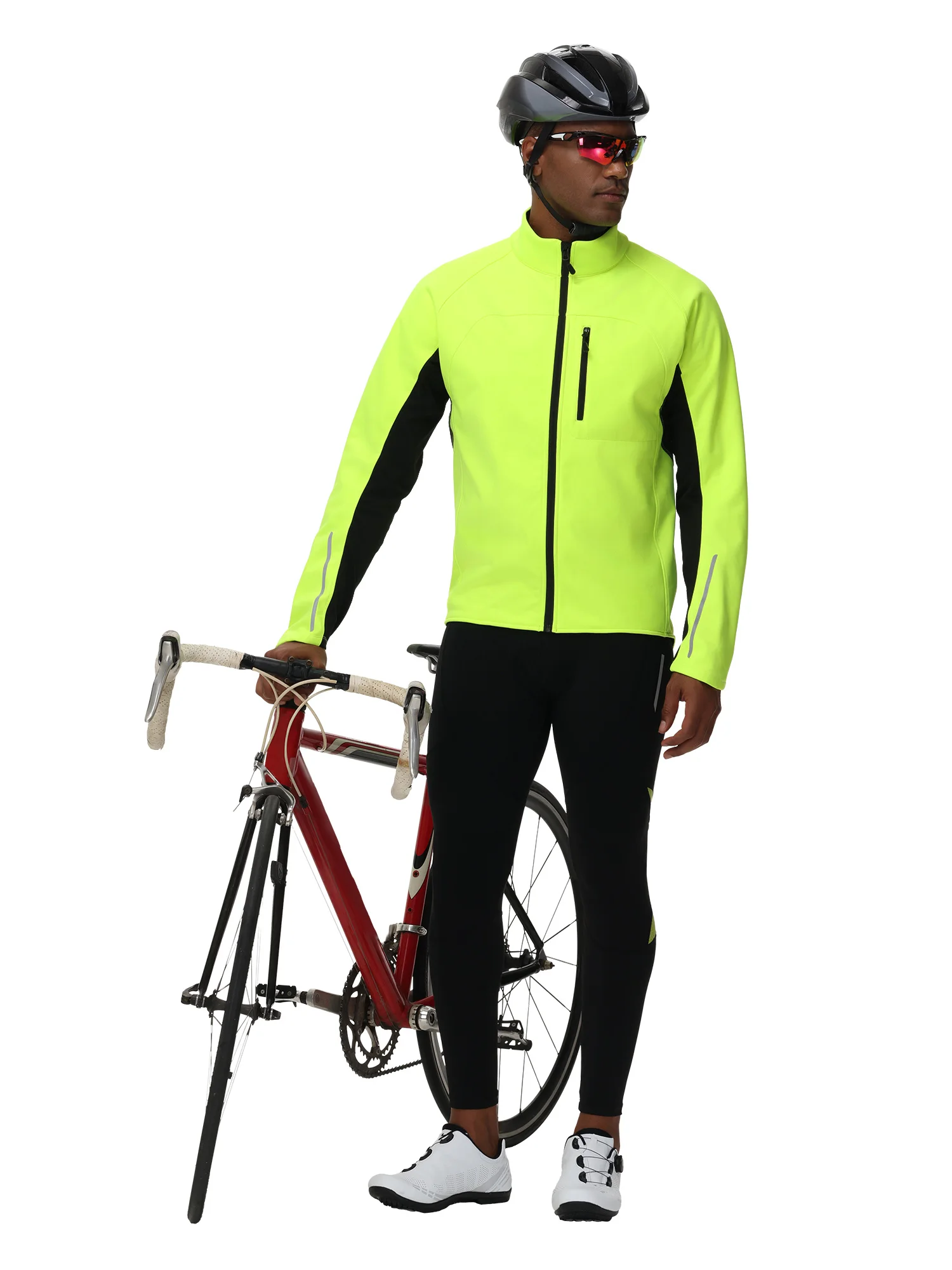 Men's Cycling Jacket Autumn And Winter Windproof Warm Cycling Top Outdoor Sports Coat