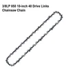 10 Inch 3/8"LP Electric Saw 40 Drive Links Chainsaw Chains Logging Saw Blade Pruning Chain Saw Chain Accessories Wood Cutting 2
