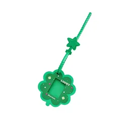 Clover Silicone ID Card Holder & Photocard Case with Luggage Tag Features (1pcs)