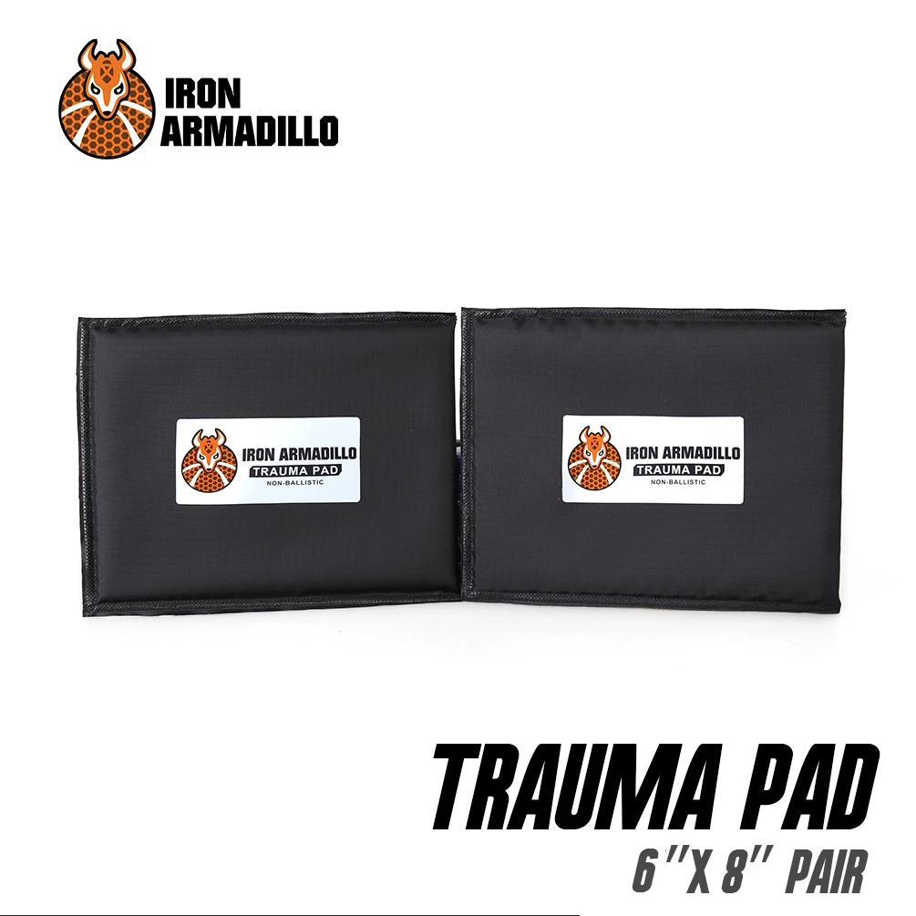 

Iron Armadillo Armor Blunt Force Trauma Pad NON-BALLISTIC 6 x 8 Not Bulletproof Pair