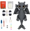 Crochet Kit for Beginners, Crocheting Dragon Kits with Step-by-Step Video Tutorials, Learn to Crochet Kits for Adults