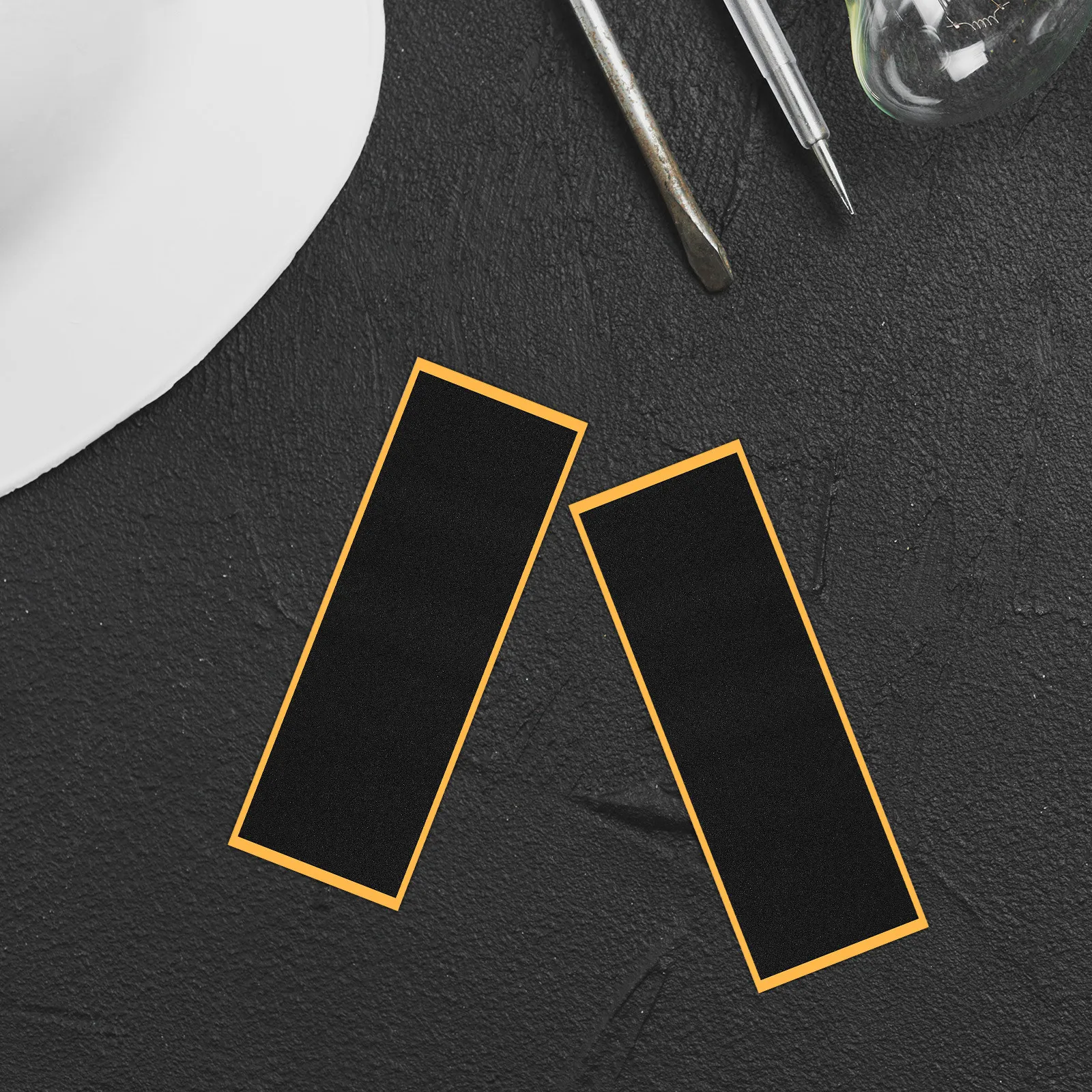 15개 블랙 폼 그립 테이프 (핑거보드용) 고품질 논스크래치 접착식 스티커 테이..