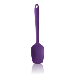 28cm Heat Resistant Silicone Spatula - Non-Stick Flexible Baking & Mixing Tool (VIOLET/紫罗兰)