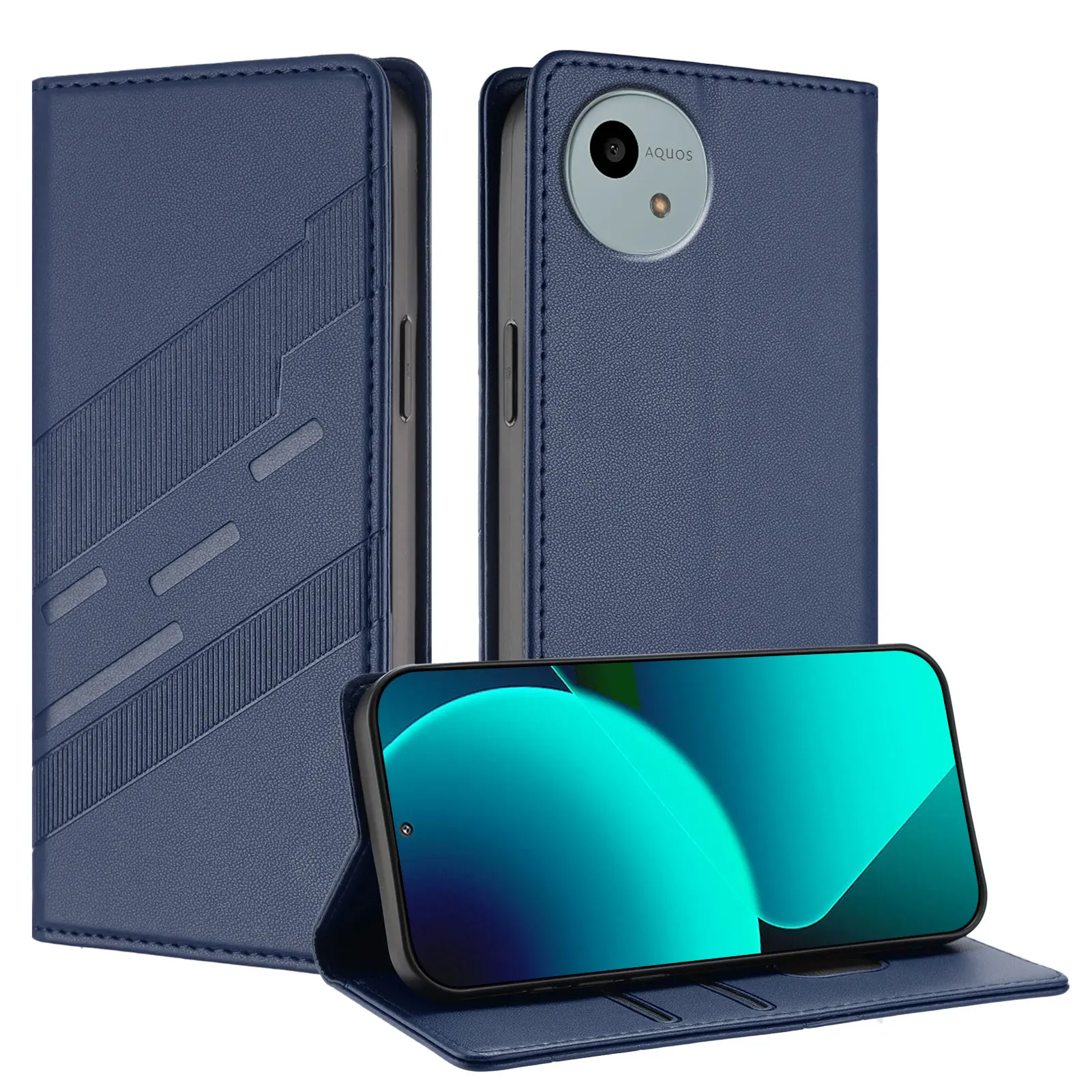 Leather Wallet Flip Case - Stylish Phone Cover and Protective Book Housing Pouch