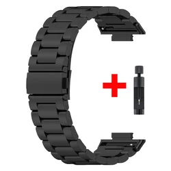 Bracciale in Acciaio Inossidabile di Lusso - Cinturino Sostitutivo Premium per Huawei Watch Fit