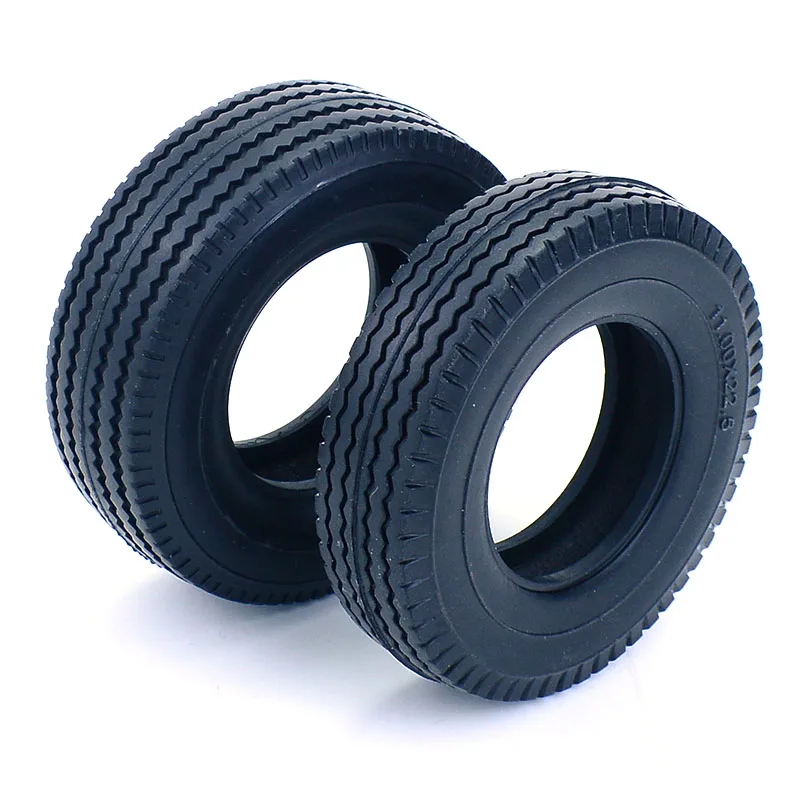 Runup 2 Pezzi Gomme RC 22/25mm Per Tamiya 1/14 – Pneumatici Gomma Per Camion E Trattori - 4