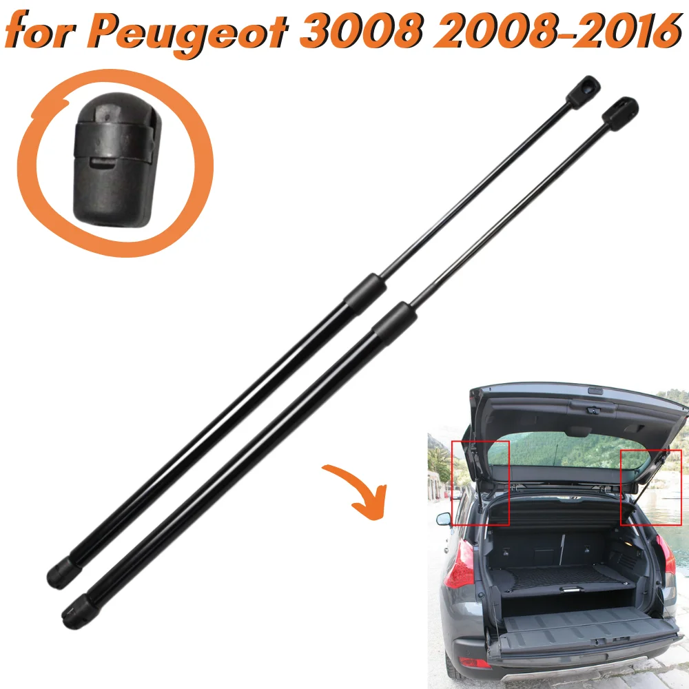 Qty(2) Puntoni Del Bagagliaio Per Peugeot 3008 T84 1St Suv 2008-2016 Portellone Posteriore Boot Lift Supporta Ammortizzatori A Molle A Gas